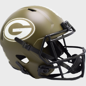 Green Bay Packers SALUTE TO SERVICE Full Size Speed Replica Football Helmet - NFL