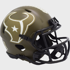 Houston Texans SALUTE TO SERVICE Mini Speed Football Helmet - NFL