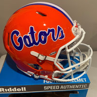 Florida Gators Full Size Authentic Speed Football Helmet- NCAA Small Quarter Inch Scratch on Back of Helmet See Pictures