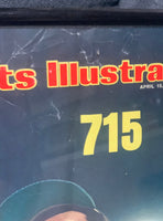 Hank Arron Autographed Signed 715 Sports IIlistrated Framed Magazine