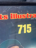 Hank Arron Autographed Signed 715 Sports IIlistrated Framed Magazine