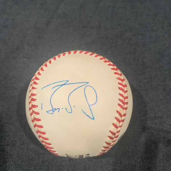 Barry Bonds Autographed Signed Game Used Baseball Comes w/ Ball Holder & Name Plate