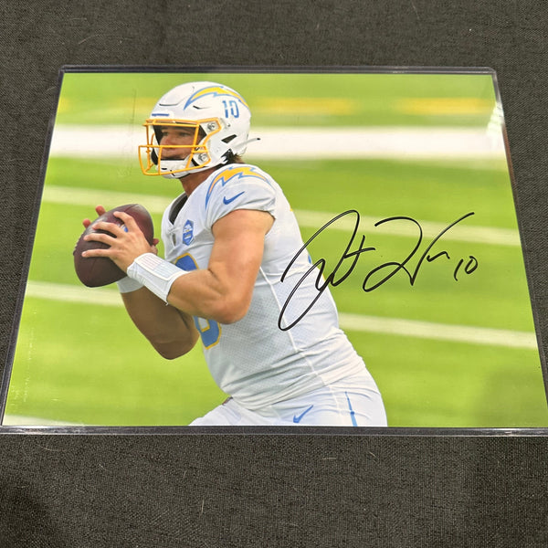 Justin Herbert #10 Los Angeles Chargers Autographed Signed Horizontal 8x10 Photo W/ COA