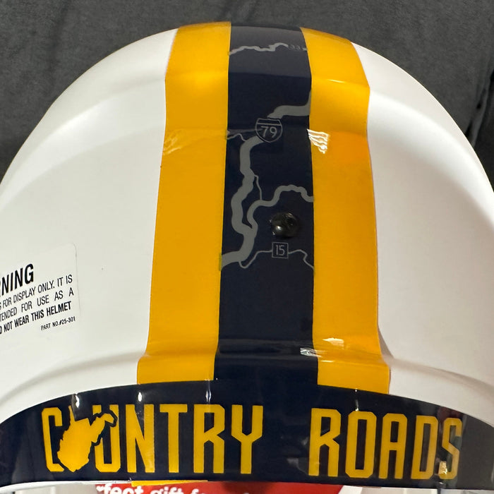 West Virginia Mountaineers Full Size Speed Replica Football Helmet Backyard Brawl- NCAA