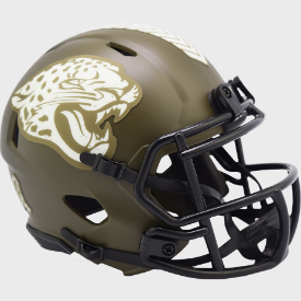 Jacksonville Jaguars SALUTE TO SERVICE NFL Mini Speed Football Helmet