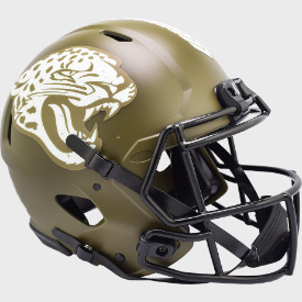 Jacksonville Jaguars SALUTE TO SERVICE Full Size Authentic Speed Football Helmet - NFL
