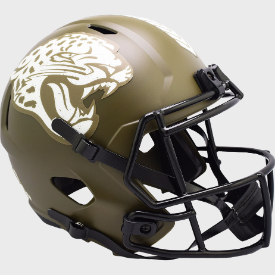 Jacksonville Jaguars SALUTE TO SERVICE Full Size Speed Replica Football Helmet - NFL