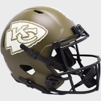 Kansas City Chiefs SALUTE TO SERVICE Full Size Speed Replica Football Helmet - NFL