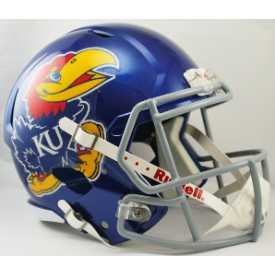 Kansas Jayhawks Full Size Speed Replica Football Helmet - NCAA