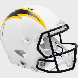 Los Angeles Chargers Full Size Authentic Speed Football Helmet Color Rush Navy - NFL