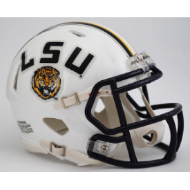 LSU Tigers NCAA Mini Speed Football Helmet White- NCAA