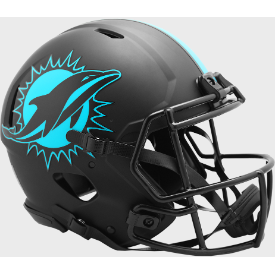 Miami Dolphins Full Size Authentic Speed Football Helmet ECLIPSE - NFL