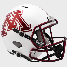 Minnesota Golden Gophers Full Size Speed Replica Football Helmet Chrome Decal - NCAA