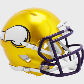 Minnesota Vikings Mini Speed Football Helmet FLASH - NFL