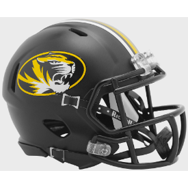 Missouri Tigers NCAA Mini Speed Football Helmet Anodized Black - NCAA