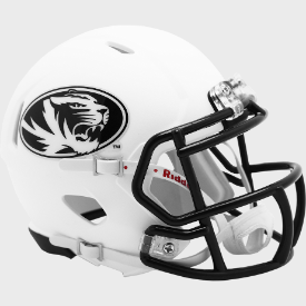 Missouri Tigers NCAA Mini Speed Football Helmet Matte White - NCAA