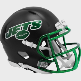 New York Jets NFL Mini Speed Football Helmet 2022 Alternate On-Field