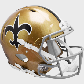 New Orleans Saints Full Size Authentic 1976 to 1999 Speed Throwback Football Helmet - NFL