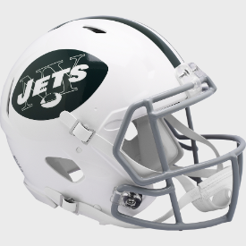 New York Jets Full Size Authentic 1965 to 1977 Speed Throwback Football Helmet - NFL