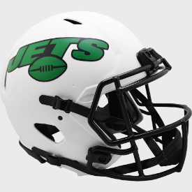 New York Jets Full Size Authentic Speed Football Helmet LUNAR - NFL