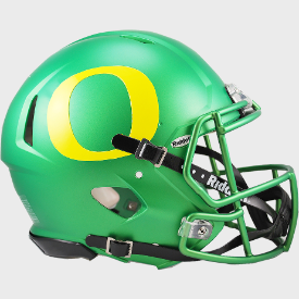 Oregon Ducks Full Size Authentic Speed Football Helmet Apple Green - NCAA