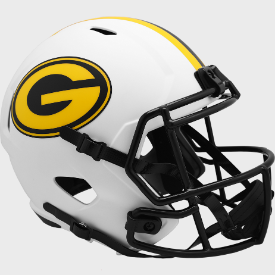 Green Bay Packers Full Size Speed Replica Football Helmet LUNAR - NFL