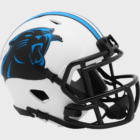 Carolina Panthers Mini Speed Football Helmet LUNAR - NFL