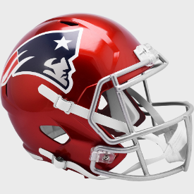 New England Patriots Full Size Speed Replica Football Helmet FLASH - NFL