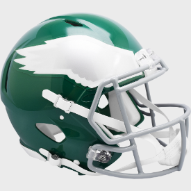 Philadelphia Eagles Full Size Authentic 1974 to 1995 Speed Throwback Football Helmet - NFL