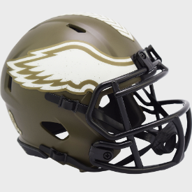 Philadelphia Eagles SALUTE TO SERVICE NFL Mini Speed Football Helmet
