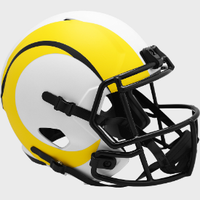 Los Angeles Rams Full Size Speed Replica Football Helmet LUNAR - NFL