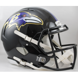 Baltimore Ravens Full Size Authentic Speed Football Helmet - NFL
