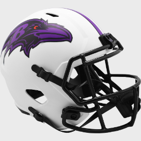 Baltimore Ravens Full Size Speed Replica Football Helmet LUNAR - NFL