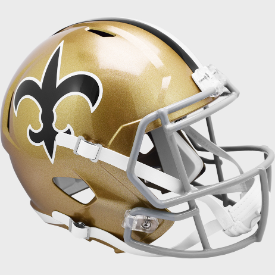 New Orleans Saints Full Size 1976 to 1999 Speed Replica Throwback Helmet - NFL