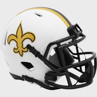New Orleans Saints NFL Mini Speed Football Helmet LUNAR