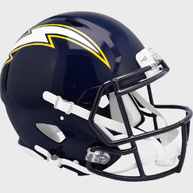 San Diego Chargers Full Size Authentic 1988 to 2006 Speed Throwback Football Helmet - NFL
