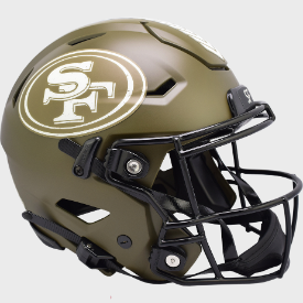 San Francisco 49ers SALUTE TO SERVICE Full Size Authentic SpeedFlex Helmet - NFL