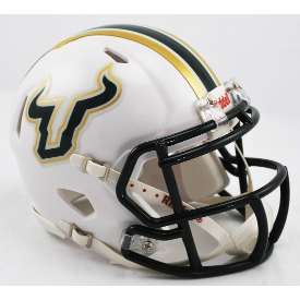 South Florida Bulls NCAA Mini Speed Football Helmet White - NCAA
