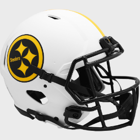 Pittsburgh Steelers Full Size Authentic Revolution Speed Football Helmet LUNAR - NFL