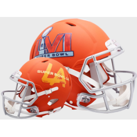 Super Bowl 56 Full Size Speed Replica Helmet Flat Orange - NFL