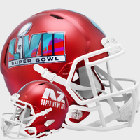 Super Bowl 57 Full Size Authentic Speed Helmet Anodized Red (No Team Names) - NFL