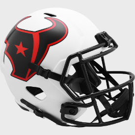 Houston Texans Full Size Speed Replica Football Helmet LUNAR - NFL