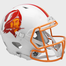 Tampa Bay Buccaneers Full Size Authentic 1976 to 1996 Speed Throwback Football Helmet - NFL