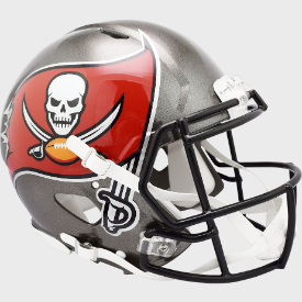 Tampa Bay Buccaneers Full Size Authentic Revolution Speed Football Helmet - NFL
