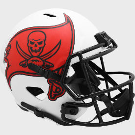 Tampa Bay Buccaneers Full Size Speed Replica Football Helmet LUNAR - NFL