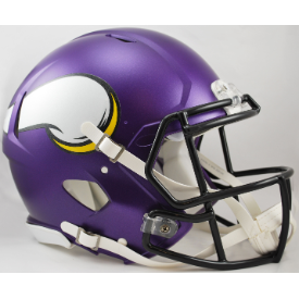 Minnesota Vikings Full Size Authentic Speed Football Helmet Satin Purple - NFL