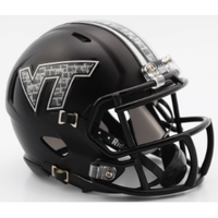 Virginia Tech Hokies NCAA Mini Speed Football Helmet Matte Black - NCAA