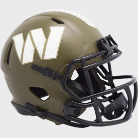 Washington Commanders SALUTE TO SERVICE NFL Mini Speed Football Helmet