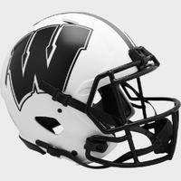 Wisconsin Badgers Full Size LUNAR Authentic Speed Football Helmet- NCAA