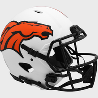 Denver Broncos Full Size Authentic Revolution Speed Football Helmet LUNAR - NFL